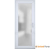 Front Exterior Prehung FiberGlass Door | Office Commercial and Residential Doors | White Silk | 8102