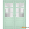 Interior Solid French Door with Frosted Glass | Bathroom Bedroom Sturdy Doors | Buy Doors Online