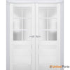 Interior Solid French Door with Frosted Glass | Bathroom Bedroom Sturdy Doors | Buy Doors Online