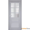 Interior Solid French Door with Frosted Glass | Bathroom Bedroom Sturdy Doors | Buy Doors Online