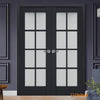 Interior Solid French Door with Frosted Glass | Bathroom Bedroom Sturdy Doors | Buy Doors Online