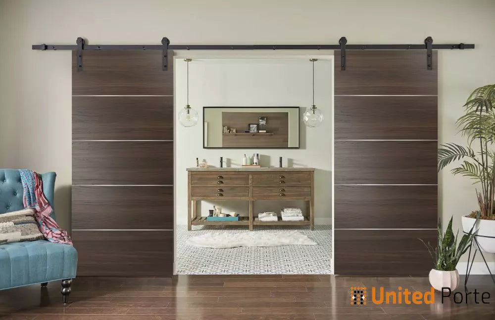 Modern Interior Sliding Barn Door with Hardware | Solid Panel Interior Doors |Planum 0020
