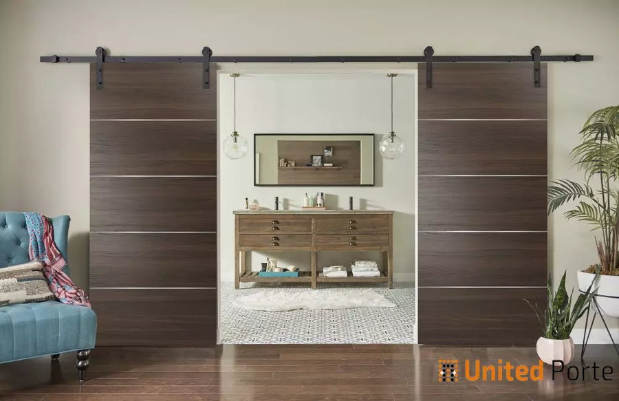 Modern Interior Sliding Barn Door with Hardware | Solid Panel Interior Doors |Planum 0020