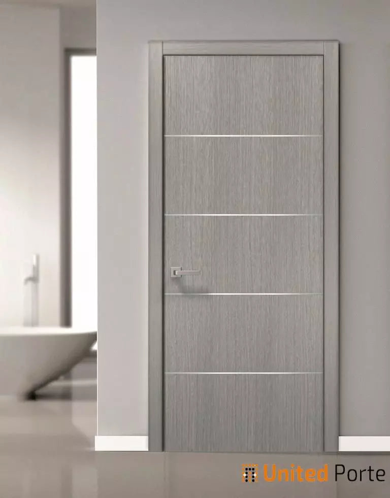 Modern Interior Swing Wood Door with Hardware | Solid Panel Interior Doors | Planum 0020