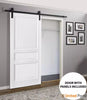 Sliding Barn Door with Decorative Panels | 3 Paneled Shaker Wooden Solid Panel Interior Doors | Buy Doors Online
