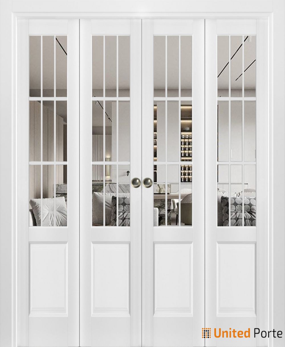 Sliding Closet Bi Fold Doors With Clear Glass Wood Solid Bedroom Wardrobe Doors Buy Doors 6470