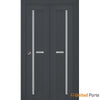 Sliding Closet Bi-fold Doors with Frosted Glass| Wood Solid Bedroom Wardrobe Doors | Buy Doors Online