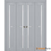 Sliding Closet Bi-fold Doors with Frosted Glass| Wood Solid Bedroom Wardrobe Doors | Buy Doors Online