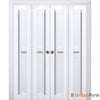 Sliding Closet Bi-fold Doors with Frosted Glass| Wood Solid Bedroom Wardrobe Doors | Buy Doors Online