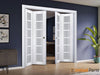 Sliding Closet Bi-fold Doors with Frosted Glass | Wood Solid Bedroom Wardrobe Doors | Buy Doors Online