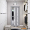 Sliding Closet Bi-fold Doors with Frosted Glass | Wood Solid Bedroom Wardrobe Doors | Buy Doors Online