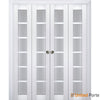 Sliding Closet Bi-fold Doors with Frosted Glass | Wood Solid Bedroom Wardrobe Doors | Buy Doors Online