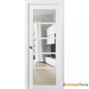 Sliding French Pocket Door with Clear Glass | Solid Wood Interior Bedroom Sturdy Doors | Buy Doors Online