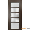 Sliding French Pocket Door with Frosted Opaque Glass | Solid Panel Interior Doors | Buy Doors Online