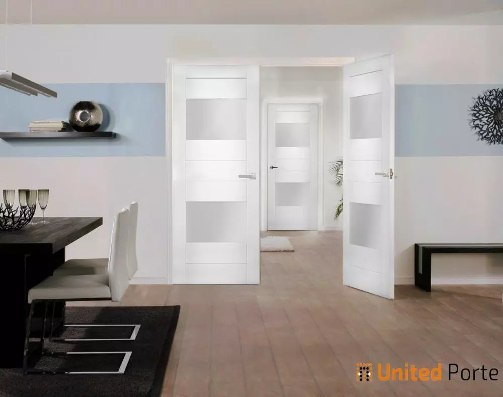 Solid French Door with Opaque Glass | Solid French Door Opaque Glass | Sete 6222