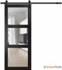 Sturdy Barn Door with with Clear Glass | Solid Panel Interior Doors | Buy Doors Online