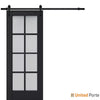 Sturdy Barn Door with Frosted Glass | Solid Panel Interior Doors | Buy Doors Online