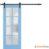 Sturdy Barn Door with Frosted Glass | Solid Panel Interior Doors | Buy Doors Online