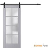 Sturdy Barn Door with Frosted Glass | Solid Panel Interior Doors | Buy Doors Online