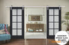 Sturdy Barn Door with Frosted Glass | Solid Panel Interior Doors | Buy Doors Online