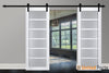 Sturdy Barn Door with Frosted Glass | Solid Panel Interior Doors | Buy Doors Online