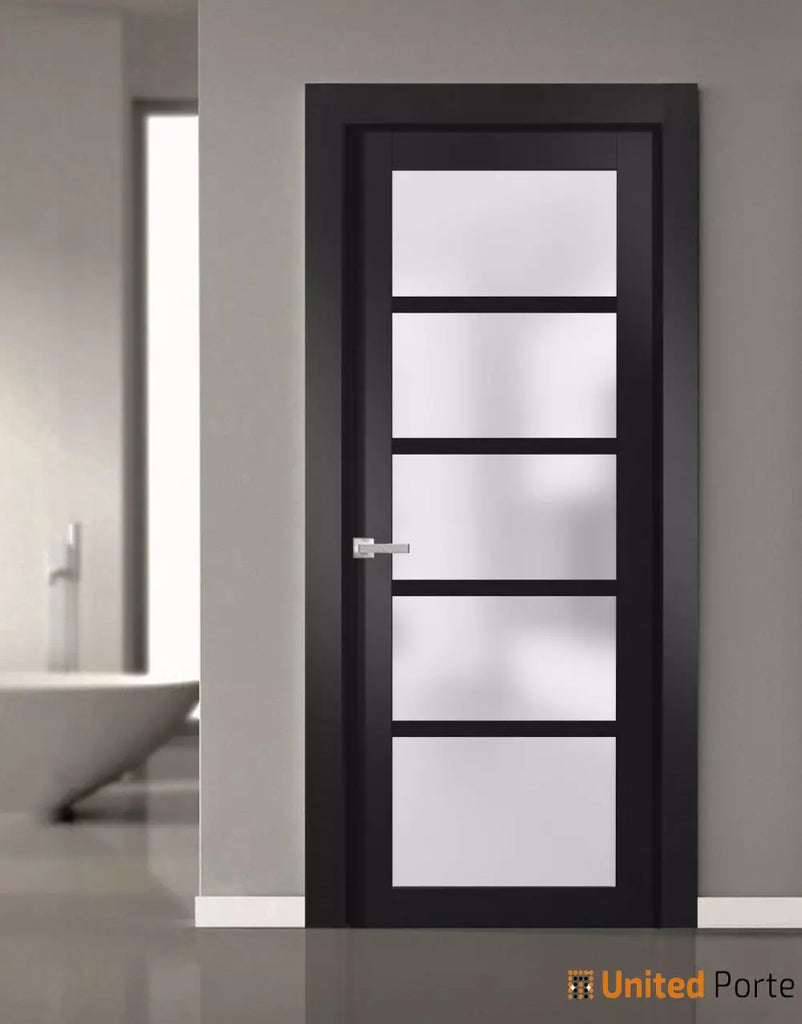 Swing Door with Frosted Opaque Glass | Solid Panel Interior Doors | Buy Doors Online