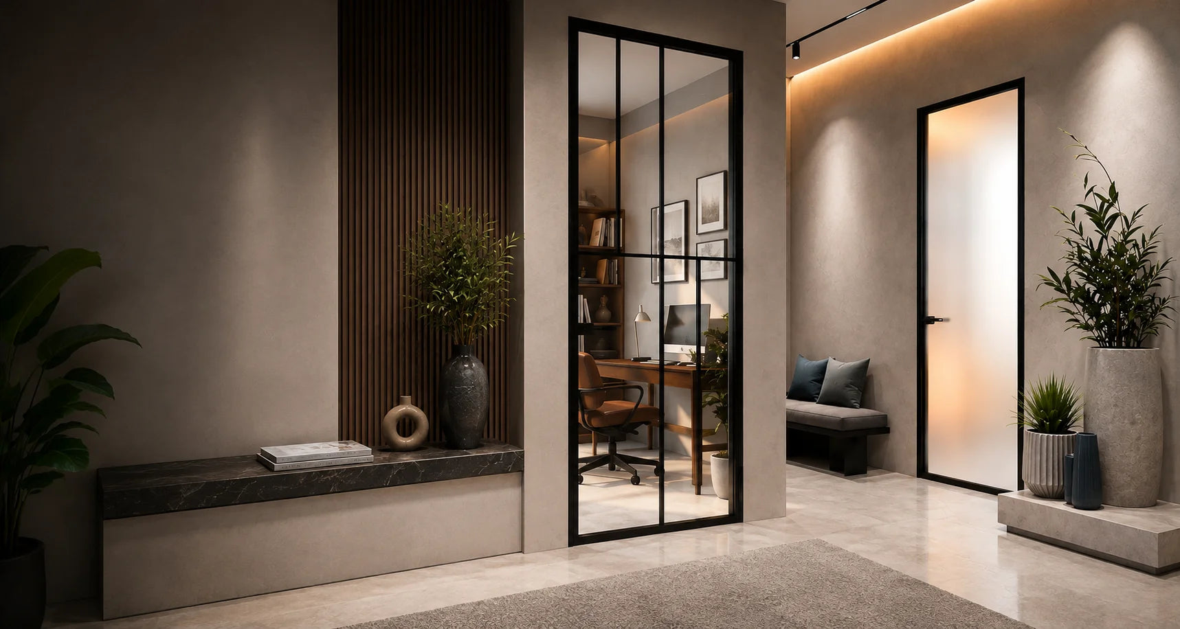 Aluminum Hidden Doors