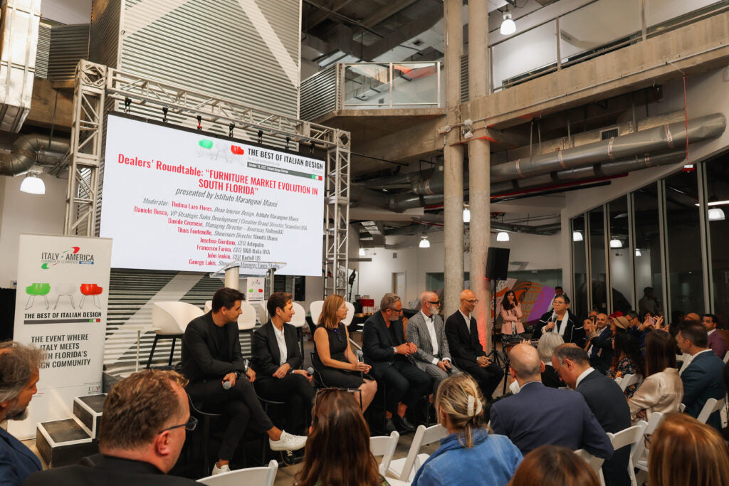 Dealers' roundtable panel at The Best of Italian Design, Miami